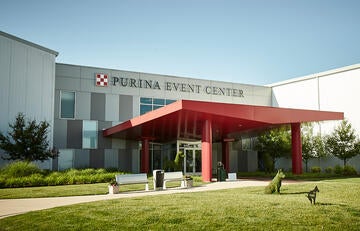 Purina event center front entrance