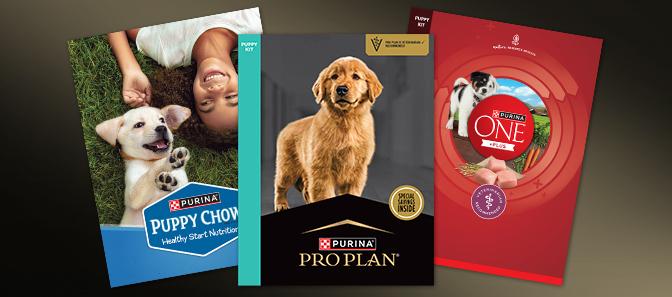 Purina Puppy Food packages